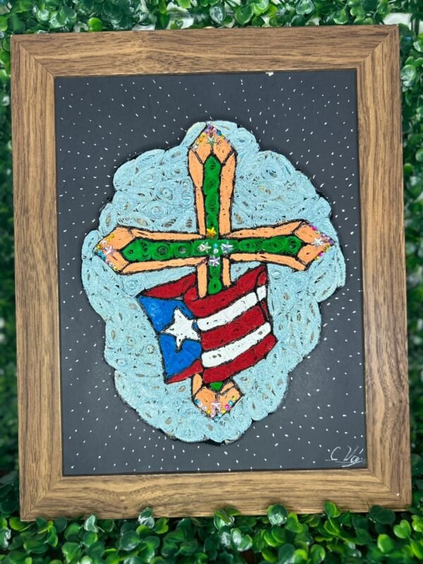 Arte religioso puertorriqueño en quilling