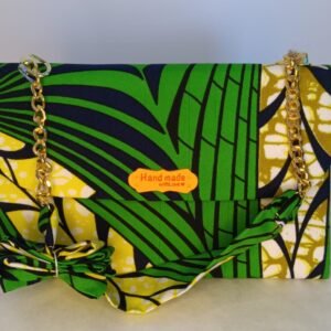 Cartera Artesanal Verde y Amarillo