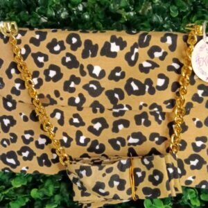 Bolso de tela reciclada con animal print